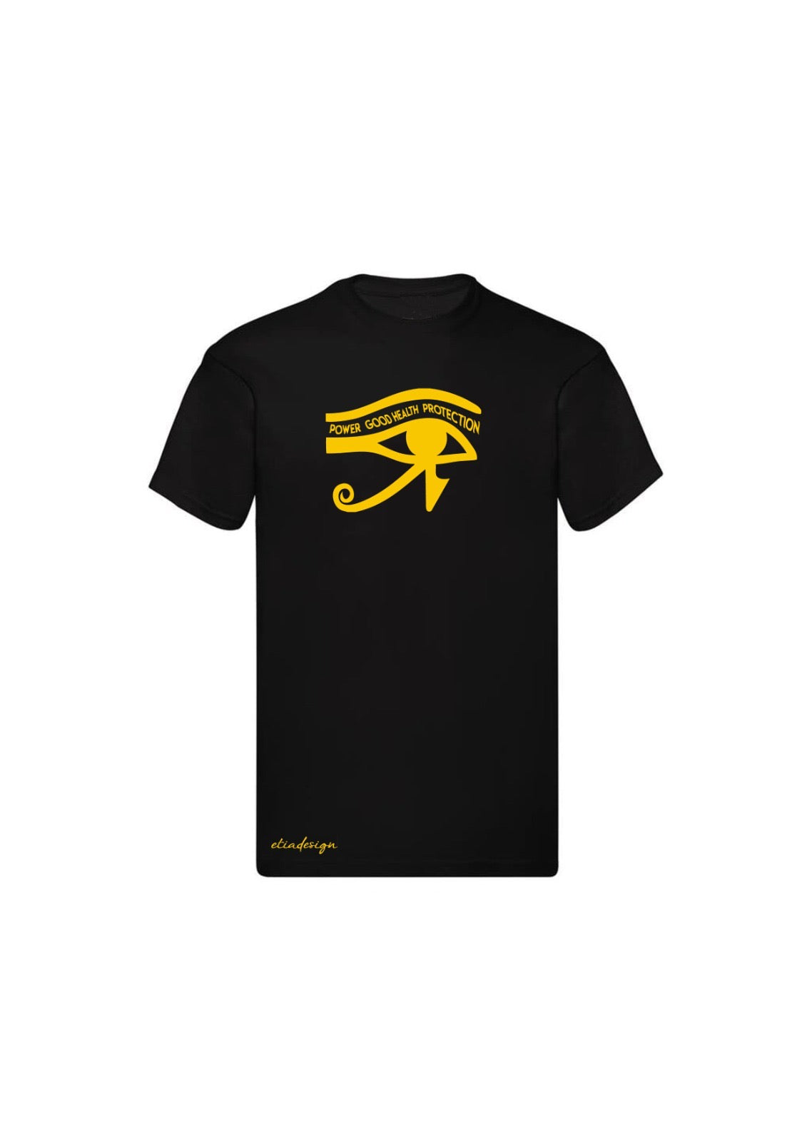 Eye of Horus Premium Cotton Unisex T-Shirt – Black Adult Tee with Graphic Design