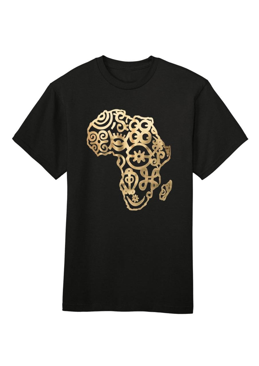 Adinkra Symbol Cotton T-Shirt – Adult Unisex Loose Fit Tee