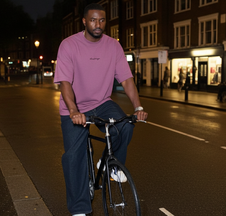 Short Sleeve Drop Shoulder Oversized T-Shirt – Adult Unisex Loose Fit