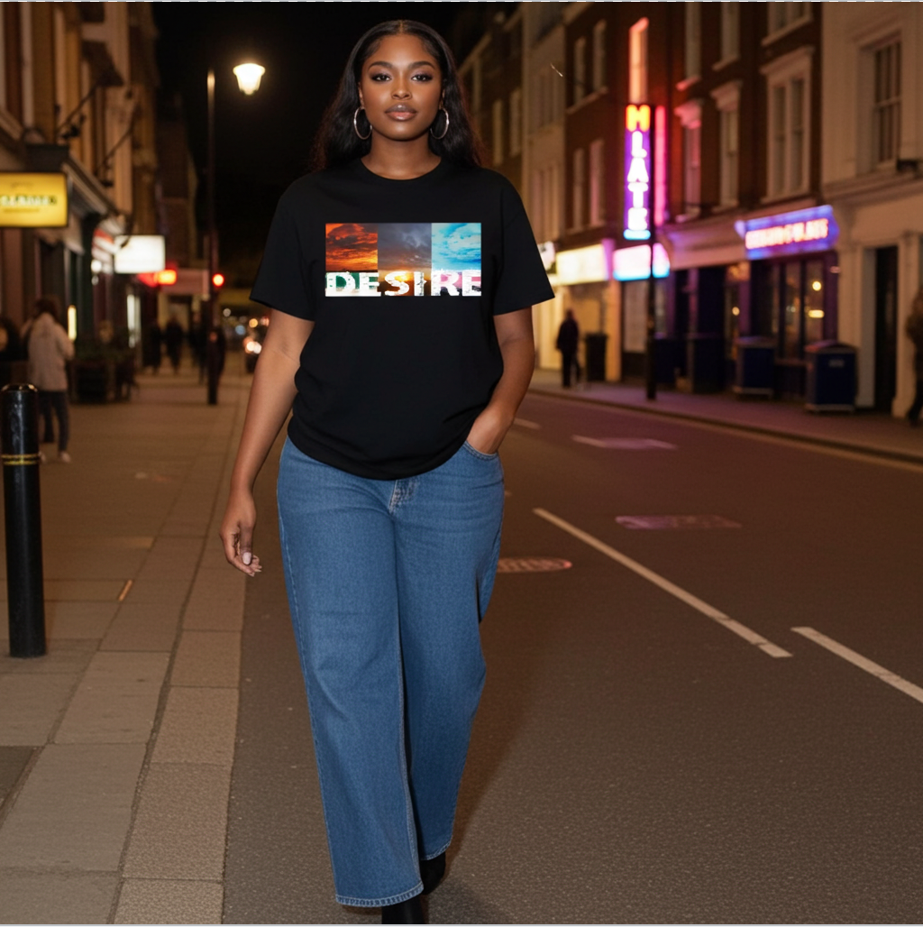 Premium Organic Cotton T-Shirt – Desire Green Graphic Unisex Tee