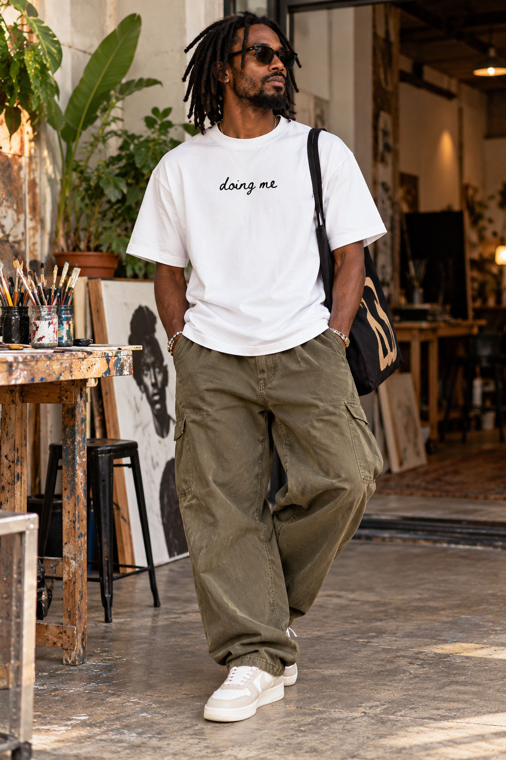 Doing me | Cotton Adult Loose Fit T-shirt