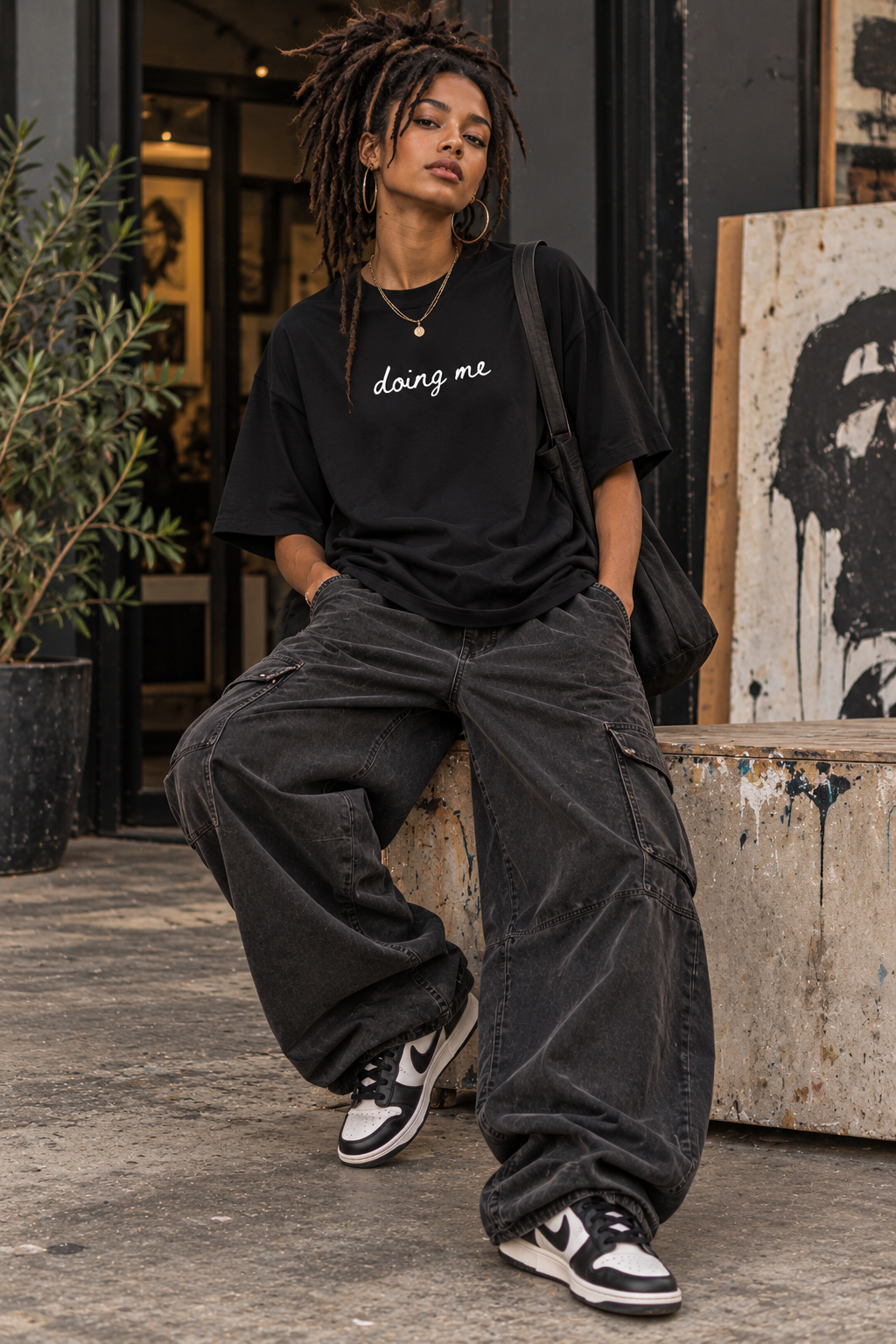 Doing me | Cotton Adult Loose Fit T-shirt