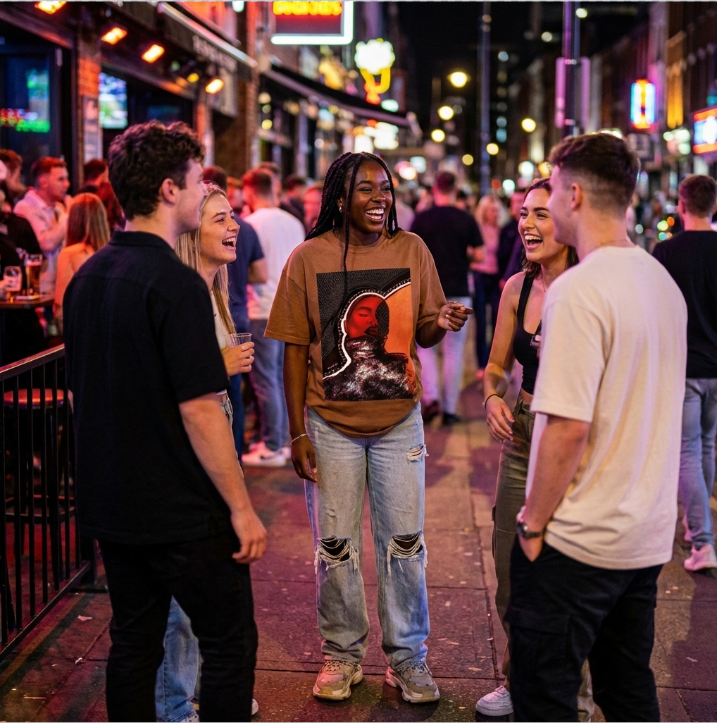 Drop Shoulder Organic Cotton T-Shirt – Adult Unisex Oversized Tee