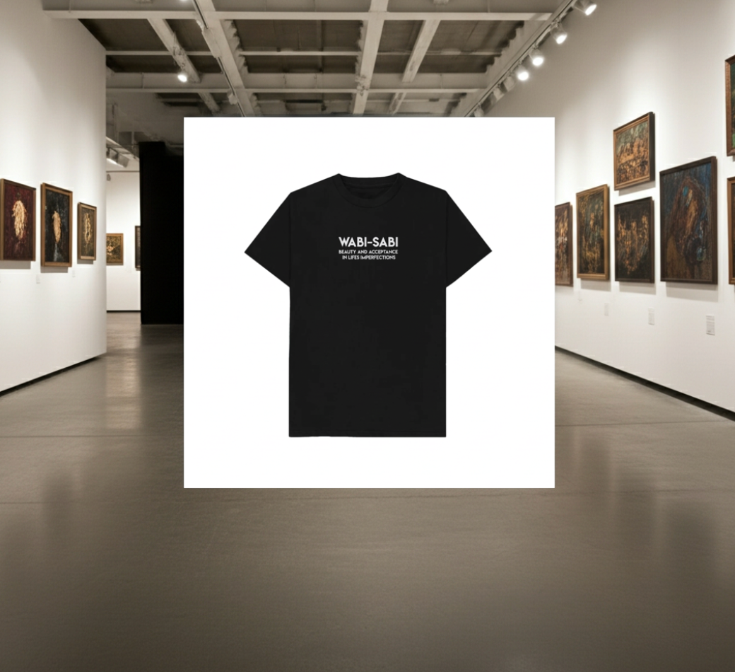 Wabi Sabi Graphic T-Shirt – Premium Cotton Wide Loose Fit Unisex Tee