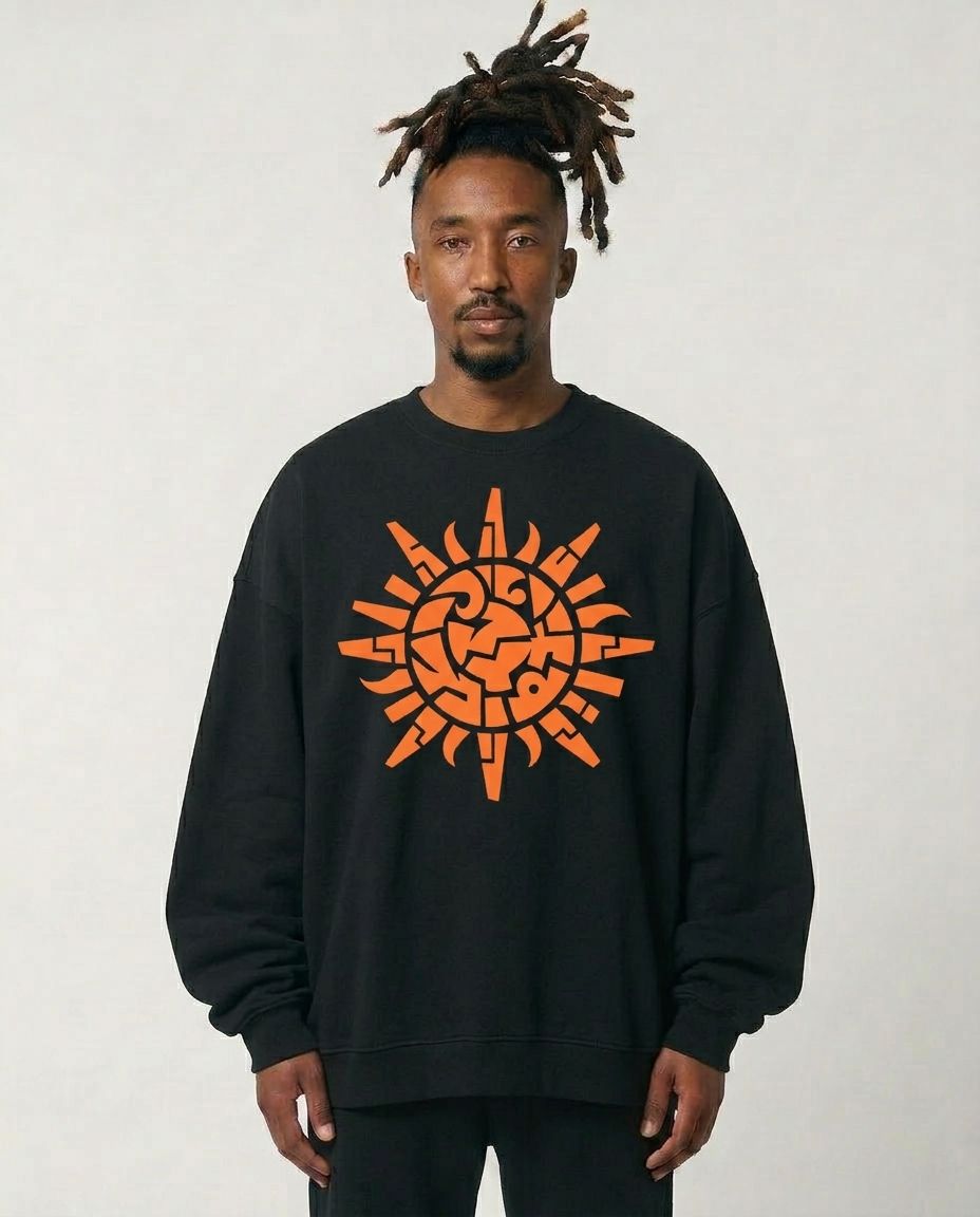 Adult Unisex Sun Symbol Sweatshirt – Original Graphic Crewneck