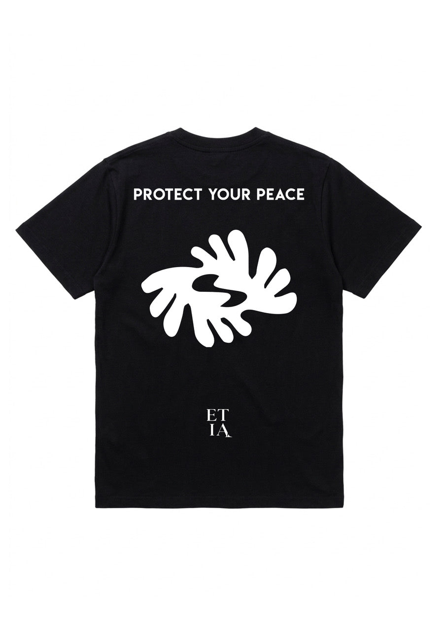 Protect Your Peace  Premium Black Adult Cotton T-Shirt