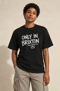 Black Only in Brixton front, warm background