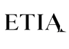 Black 'ETIA' logo on a white background